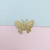 Em estoque 3.5*2. 5 cm primavera novo ouro rosa borboleta diy jóias acessórios materiais decorativos multi-color atacado