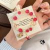 Pulsera de Cristal Rosa Cristalino de Bayas Gulia para Mujer Pulsera de Perlas de Lujo Ligero Exquisita 20por