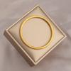 Anillo Antiguo Francés Color Oro Pulido Pulsera de Acero de Titanio para Mujer Pulsera de Lujo Ligero de Alta Gama Sin Color Pulsera Versátil
