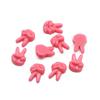 Juego de adivinanzas creativo gesto Tijera Piedra papel diy resina accesorios de joyería slime relleno de barro de cristal diy hecho a mano
