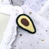 Horquilla de lana tejida con forma de fruta para niña, accesorio para el pelo de princesa coreana, bonito clip lateral