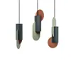 Luminária pendente minimalista italiana de aço inoxidável para quarto, com cabeça prateada e holofote inteligente, compatível com o aplicativo Mi Home, livre de liga metálica