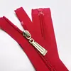 Cremallera de Nylon con Cola Abierta No. 5 Tira para Ropa Textil del Hogar Cremallera Tira de Cremallera de Cola Abierta Grande Rojo