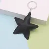 Nuevo Colgante de Bolso Pequeño de Cuero con Patrón Cruzado Estrella Niche Pu Estrella de Cinco Puntas Colgante de Coche Accesorios de Ropa