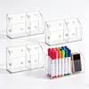 Prateleira de armazenamento magnética de acrílico personalizada transfronteiriça, porta-canetas de acrílico antiderrapante, prateleira de armazenamento de canetas magnética forte para quadro branco