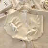 Leite de Camélia Sem Costura Roupa Íntima Feminina Seda de Amora 10A Antibacteriano Entrepernas Estendido Feminino Seda Gelada Meninas Atacado