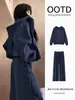 Conjunto de sudadera holgada y pantalones de chándal de otoño, ropa deportiva casual para mujer, conjunto completo de estilo coreano nuevo 2026
