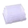 Caja de almacenamiento rectangular transparente de plástico PP para organización de documentos y recibos transfronterizos, joyero, tarjetero y caja de almacenamiento para papelería
