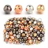 Suprimento Transfronteiriço Ccb Contas de Terra Cor Sólida Galvanizada Contas de Canto Facetadas Acessórios de Joias para Pulseira Artesanal DIY Contas Soltas