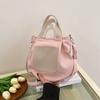 Bolso de lona para mujer, estilo informal, con letras, de gran capacidad, de tela, para estudiantes, 2024