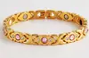 Pulseras Magnéticas Desmontables de Moda de Estilo Europeo y Americano de Venta Caliente Transfronteriza Temu Pulseras Magnéticas con Incrustaciones de Diamantes para Hombre y Mujer Venta al por Mayor