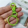 Llavero con pinza de pintura de color, directo de fábrica, hebilla para perro, anillo para libro, anillo de hojas sueltas, juguete, joyería, hebilla colgante