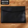Bolsa para Archivos Magnética de Cuero A4 al por Mayor Bolsa de Almacenamiento de Gran Capacidad Bolsa para Archivos A5 de Cuero PU Bolsa para Información de Reuniones de Oficina de Negocios