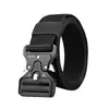 Cinturón Cobra para Hombre de Nylon Táctico para Exteriores Entrenamiento Militar Hebilla Multifuncional de Aleación Cinturón de Lona