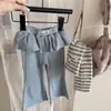 Roupas infantis Huzhou Zhili, calças pantalona de sino infantis estilo coreano para outono e primavera, calças de nove pontos, calças casuais para meninas 7550