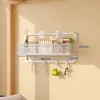 Estante de almacenamiento para dormitorio, cesta colgante de mesita de noche, cesta de almacenamiento para litera de dormitorio, herramienta de almacenamiento colgante tipo gancho montada en la pared