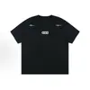 Camiseta de manga curta tendência de verão estilo americano com bordado de letras de marca para homens, adequada para alunos do ensino fundamental II e médio e adolescentes, gola redonda, estilo ins