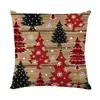 Fronha de Almofada Atmosfera de Natal Transfronteiriça Amazon Casa Sofá Boneco de Neve Fronha de Almofada Decoração de Feriado Quarto Atacado