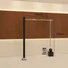 Arara de exposição para loja de roupas aço inoxidável preto montada na parede cabide de roupas especial do comprador prateleira de exposição de roupas prateleira para loja de roupas femininas