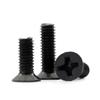 Tornillo de cabeza avellanada Phillips KM de acero al carbono negro Tornillo de cabeza plana M1/M1.2/M1.4/M1.6
