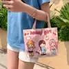 Bolsa de Lona para Mujer, Mini Bolso Tote Original de Dibujos Animados, Nuevo Modelo 2026, Bolso Pequeño para Oficinistas, Bolsa para Lonchera, Disponible para Dropshipping