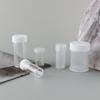 Em estoque 8mlPS pequeno frasco de medicamento em pó sub-frasco 25g pomada garrafa embalagem plástica boca larga nail art Starry Sky adesivo espelho