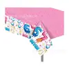 Zb409 Mantel de Cumpleaños Número 67 Postre de Helado 130*220cm Decoración de Postre Mantel Desechable de PE