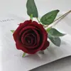 Flor Artificial Rosa de Veludo Pérola Flor de Seda Flor Falsa Decoração Transfronteiriça Casa Dia dos Namorados Celebração de Casamento
