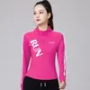 Top Deportivo Ye Rou para Mujer Primavera y Otoño Media Cremallera Ajustado Adelgazante Ropa Deportiva Fitness Entrenamiento para Correr Manga Larga Ropa de Baile