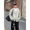 Cardigan de tricô casual com botões, jaqueta de tricô de outono e inverno com bolsos, top versátil estilo preguiçoso unissex com decote V