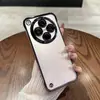 Adequado para Capa de Celular Oppofindx9 Galvanizada Transparente Meio Pacote Sem Bordas Reno14 com Película para Lente Capa Dura Anti-Queda