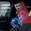 Funda Magnética de Cuero con Diseño de Vaca para Xiaomi 17Tpro Carga Inalámbrica Redmi Note15 Funda Protectora Anticaídas