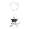 Llavero con colgante de calavera de dibujos animados de One Piece, pirata, Sauron, espadachín, cazador, pirata