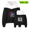 Juego Más Vendido RainbowFriends Sudadera Periférica de Rainbow friends para Mujer con Tirante Off-shoulder Sudadera con Capucha Falsa de Dos Piezas