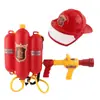 10 Sombreros de Bombero para Niños, Extintores, Pistolas de Agua, Trajes de Bombero de Juego, Trajes Impermeables de Bombero, Accesorios para Actuaciones en Escenario