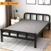 Cama plegable cama individual hogar simple oficina cuidado de acompañamiento descanso para el almuerzo cama de tablero de madera casa de alquiler cama de hierro para adultos