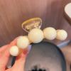 Celebridad de Internet Estilo Francés Cuentas Tamaño Grande Pequeño Pinza de Agarre Principios de Primavera Moño Bajo Cabello Trasero Estilo Coreano Elegante Pinza de Tiburón