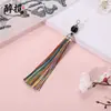 Colgante de Borla con Cuentas y Broche de Langosta Poliéster Estilo Antiguo Marcapáginas Sachet Hanfu Adornos DIY Venta Directa de Fábrica Al por Mayor
