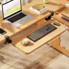 Bandeja para teclado para estaciones de trabajo de oficina, soporte sin taladro para el lateral del escritorio, mesa con extensión de brazo, tablero de extensión multifuncional para computadora