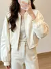 Chamarra de béisbol para mujer para figuras petite, nueva de primavera/otoño 2026 estilo callejero americano casual versátil holgada