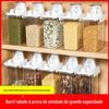Pote hermético de cozinha balde de arroz doméstico à prova de insetos à prova de umidade pote hermético para armazenamento de farinha balde de farinha caixa de armazenamento de grãos integrais