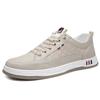 Primavera e verão 2024 novos sapatos masculinos de couro macio couro transfronteiriços sola macia tendência Joker diários casuais sapatos de couro sapatos de skate atacado
