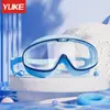 Gafas de Natación para Niños y Niñas, Marco Grande Alta Definición Impermeables Antivaho Equipo Profesional