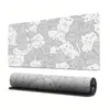 Gato Preto e Branco Mouse Pad Grande Desenho Animado Fofo Borracha Antiderrapante Mouse Pad Extra Grande Tapete de Mesa Design Personalizado
