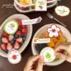 Adesivos de frutas INS dopamina fatias de frutas fofas etiquetas de decoração de suco cesta de frutas caixa de presente de frutas adesivos de atmosfera