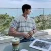 Myq Camiseta Masculina de Verão Manga Curta Listrada com Detalhe Torcido Estilo Old Money Solta com Gola Camisa Roupas de Trabalho Coreanas para Usar