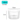 Tazas de Vidrio para Velas Multiespecificación, Tazas para Velas de Aromaterapia, Tazas Vacías, Tazas Portavelas de Fragancia para Hotel, Frascos Vacíos de Vidrio Impresos y con Spray de Color