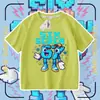 2026 Transfronteiriço Roubar um Cérebro Podre Cérebro Podre #67 Camiseta de Manga Curta para Meninos e Meninas Camiseta Básica Casual