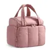 En stock Nueva bolsa de aseo para mujer de Amazon, bolsa de maquillaje, bolsa de viaje, bolsa de maquillaje esponjosa, bolsa de almacenamiento de viaje portátil