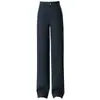 1050 Vaqueros de Pierna Ancha de Invierno Tencel Pantalones Casuales Engrosados Forrados de Felpa Pantalones de Pierna Recta Nuevos Pantalones para Mujer de Edad Media con Tiro Medio